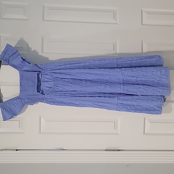 Universal Thread Blue Smocked Dress - Picture 2 of 4